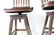 Pair of Oak High Back Swivel Stools Industrial - 3