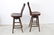 Pair of Oak High Back Swivel Stools Industrial - 5