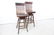 Pair of Oak High Back Swivel Stools Industrial - 8
