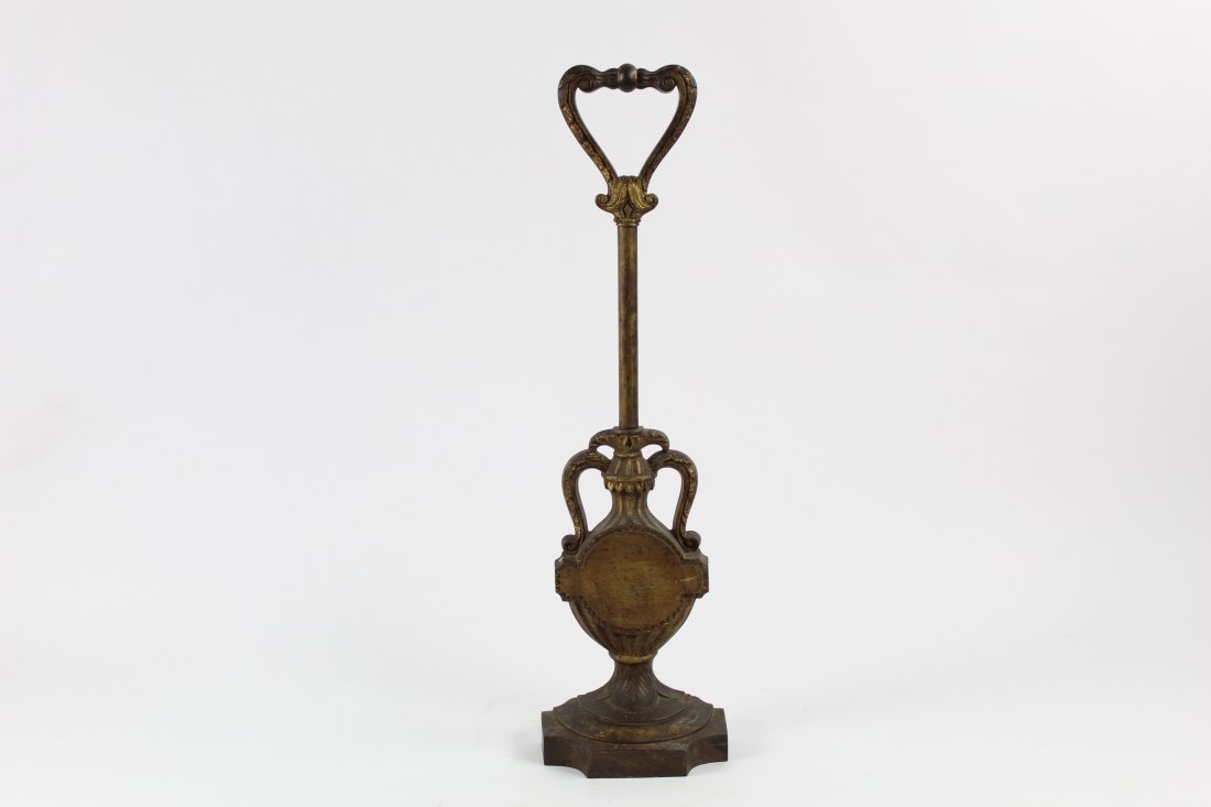 Tall Cast Iron Handled Doorstop: Tall cast iron handled doorstop. Excellent condition with minor wear, call for additional condition report. Dimensions: 6.5in x 24in