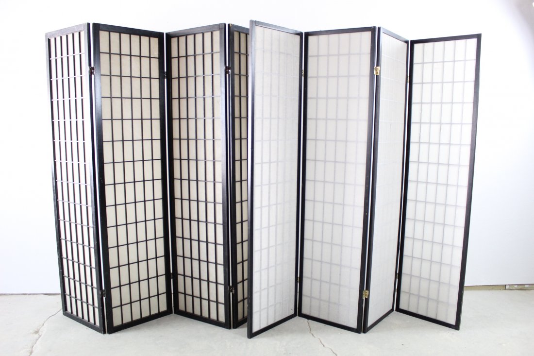 Pair of Rice Paper Room Divider/Decorative Screen/Shoji (1 of 3)