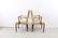 Pair Tan Silk Upholstered Arm Chairs