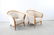 Pair MidCentury Modern Style Wood and Suede Club Chairs - 3