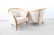 Pair MidCentury Modern Style Wood and Suede Club Chairs - 4