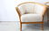 Pair MidCentury Modern Style Wood and Suede Club Chairs - 5