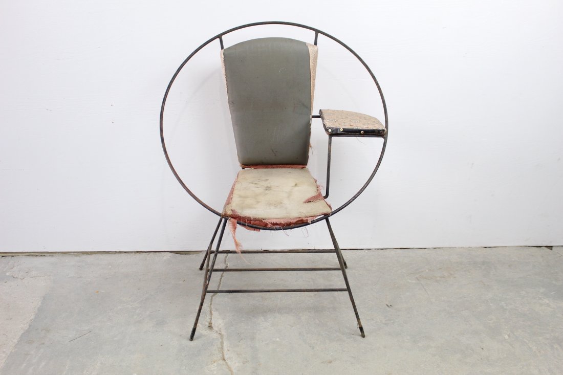 Unique Iron Handmade Circlular Chair,Mid Century Modern (1 of 10)