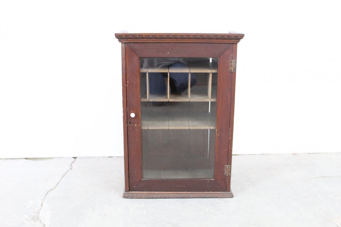 Glass Front Cubby Hole Wall Mount Cabinet (1 of 9)