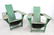 Original Pair Green Painted Westport Chairs As Found
