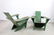 Original Pair Green Painted Westport Chairs As Found - 4