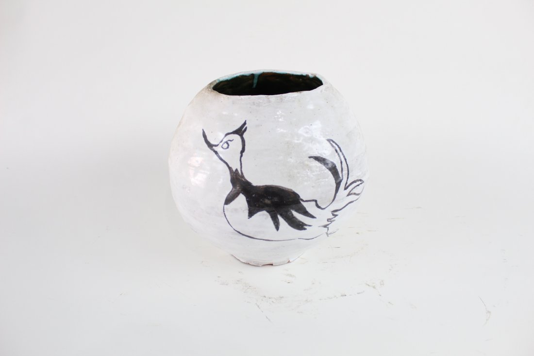 Mid Century Roadrunner Decorated Southwest Pottery (1 of 6)