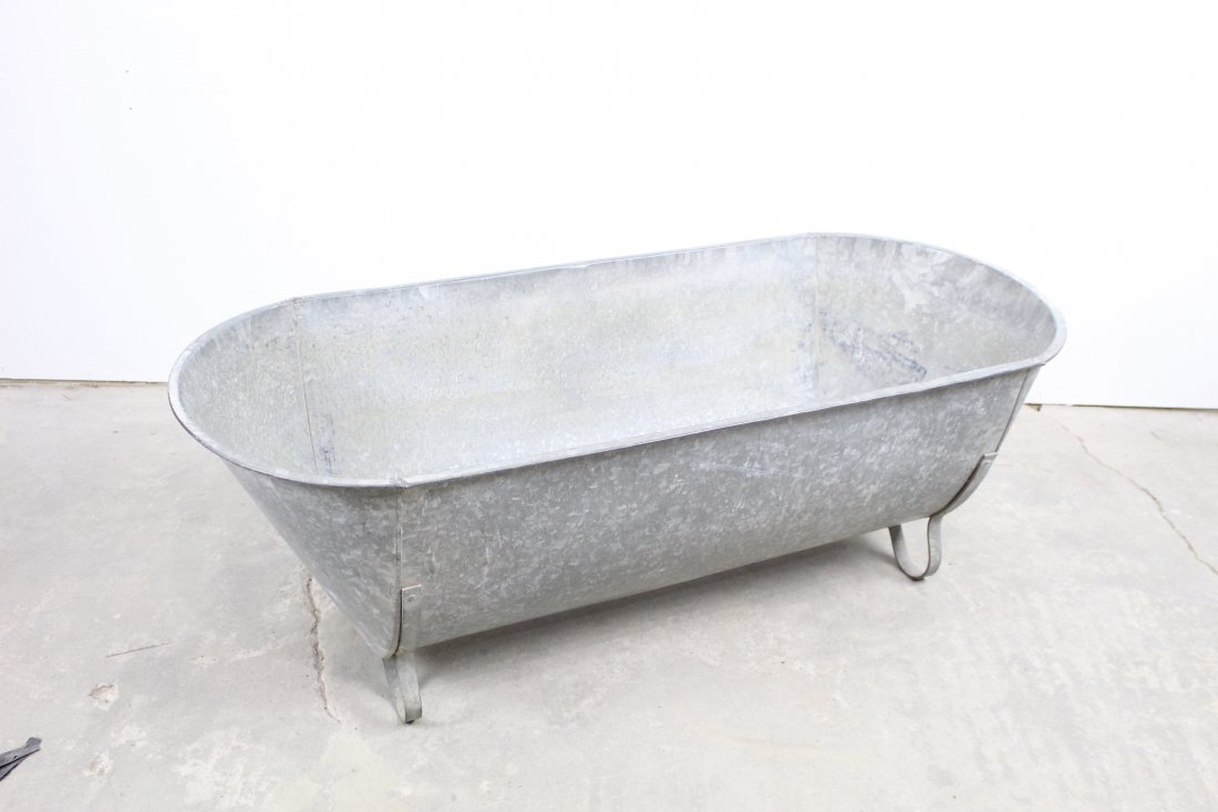 Large Galvanized South African Bathtub (1 of 7)