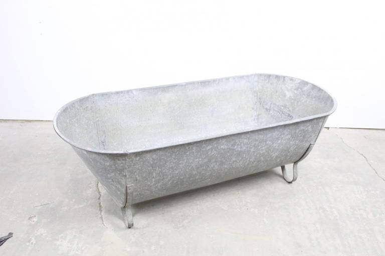 Large Galvanized South African Bathtub