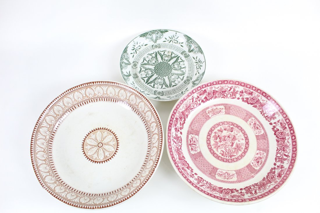 Three Large Transferware  Bowls (1 of 8)