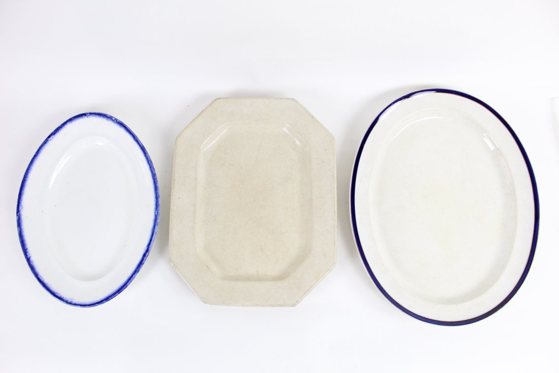 3 Large Ironstone Serving Platters (1 of 7)