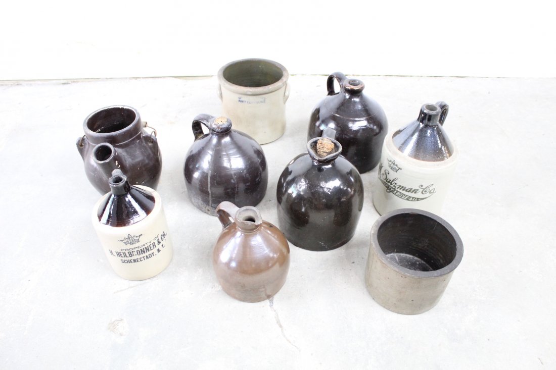 Collection of Brown Ware and Luster Jugs, Advertising (1 of 9)