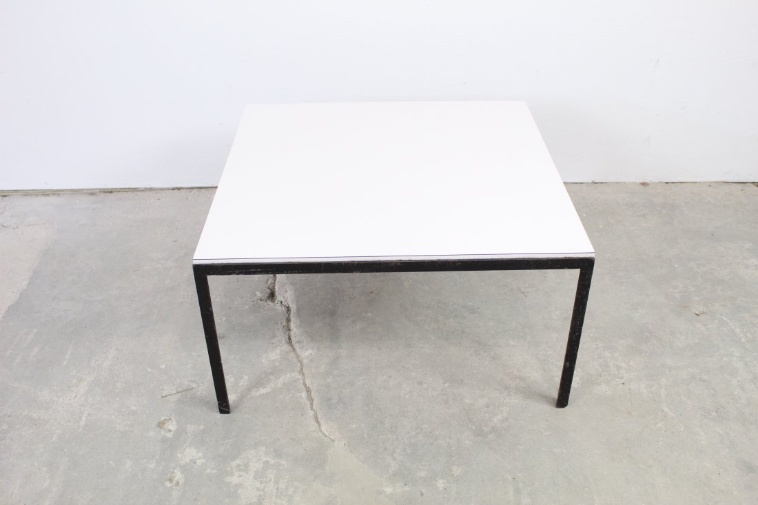 Knoll Square T-Angle Iron & Formica Coffee Table (1 of 4)