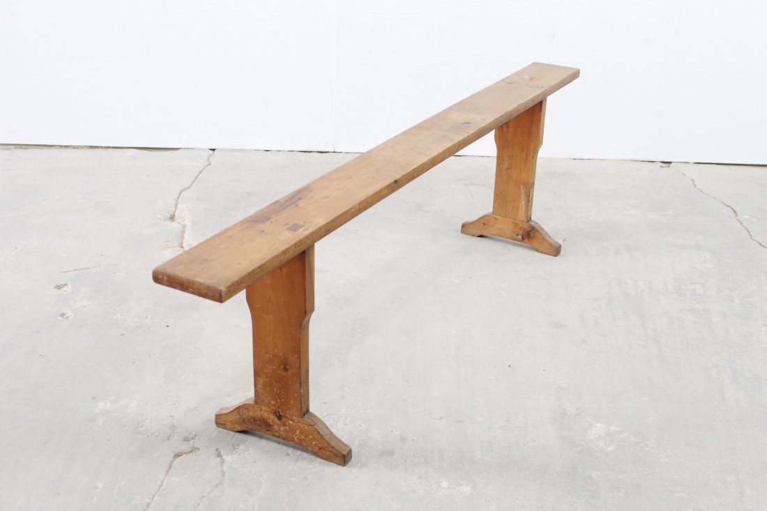 19th Century Primitive Long Thin Bench, French (1 of 6)