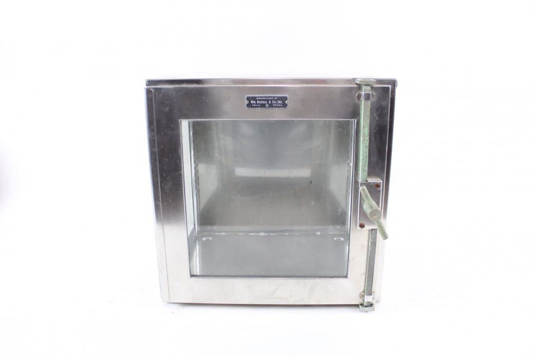 Chrome Barber Shop Sterilizer Cabinet Case by Boekel (1 of 6)