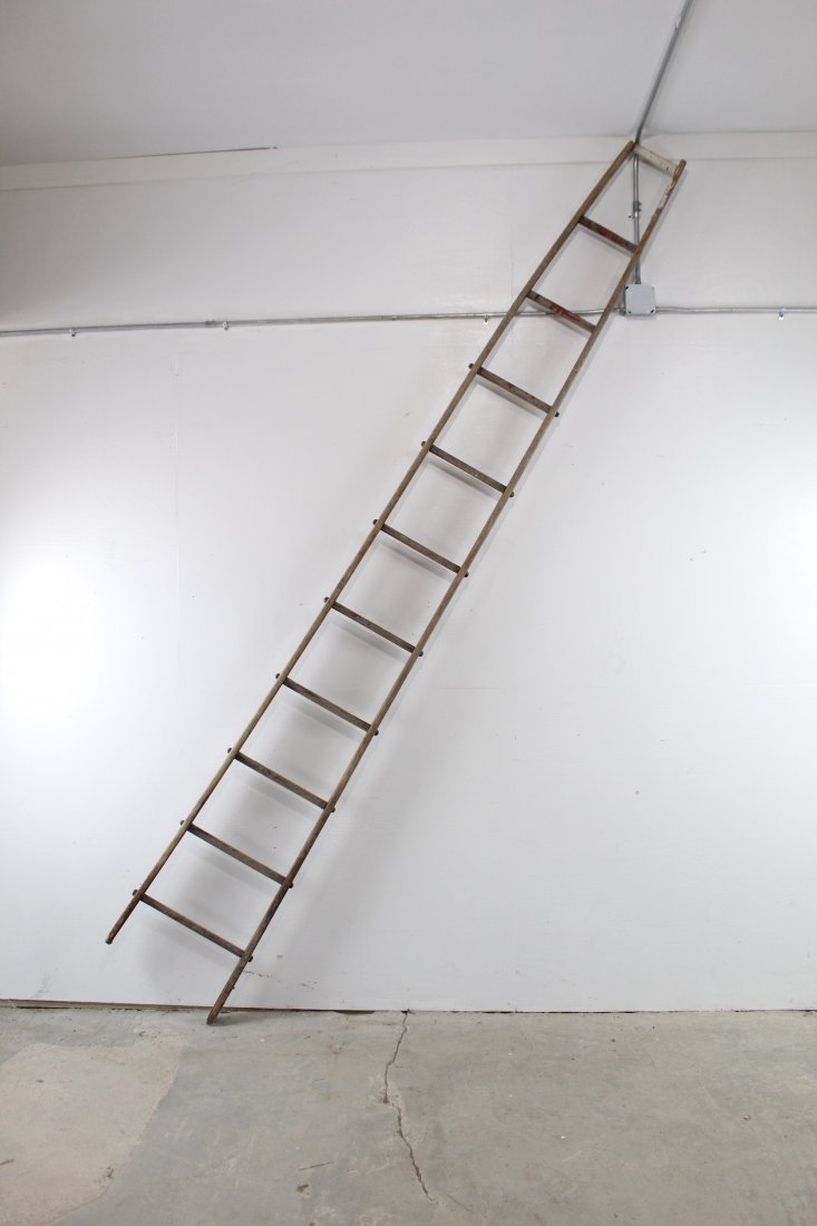 11ft Long Primitive Apple Picking Ladder, Farm Hay Loft (1 of 4)