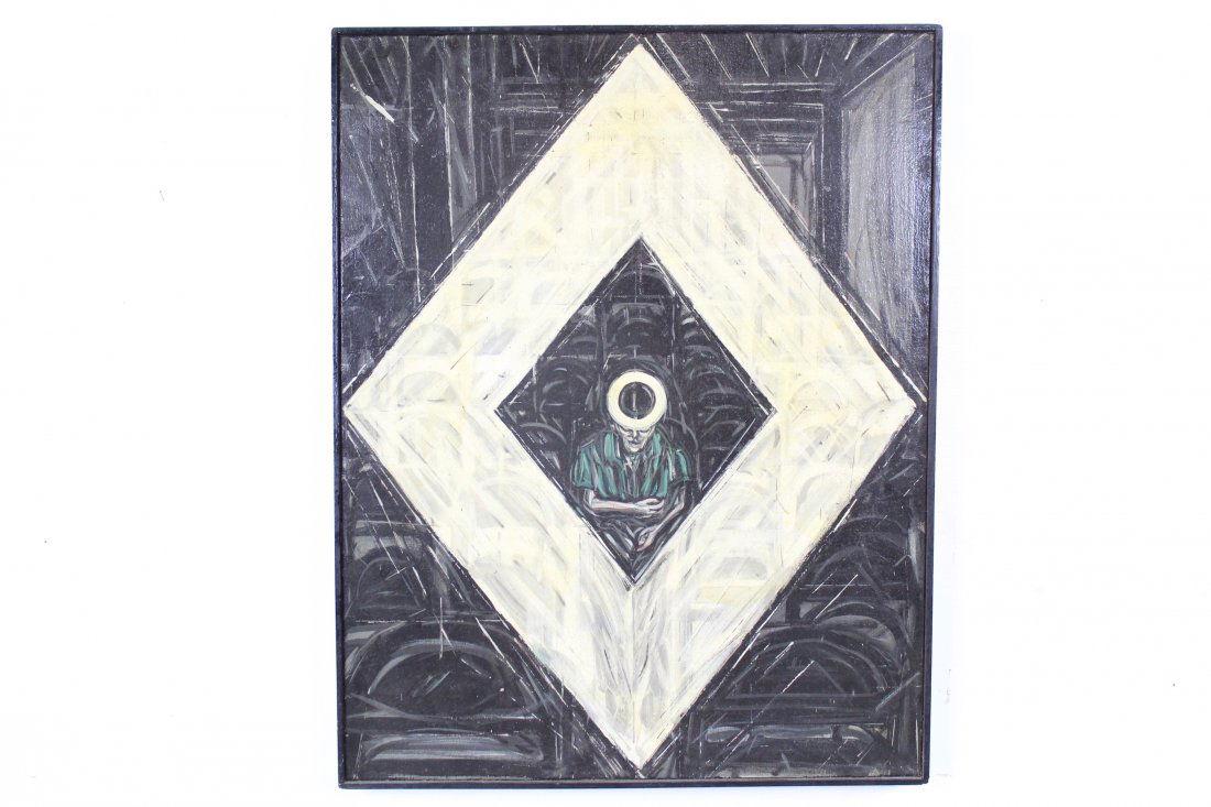 James Harrison (US 1925-90) Painting Meeting Diamond (1 of 4)