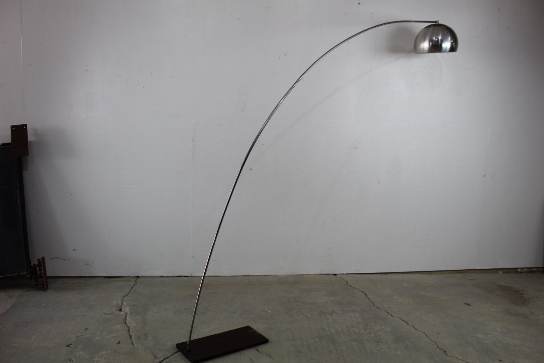 Large Chrome Mid Century Lamp (1 of 4)