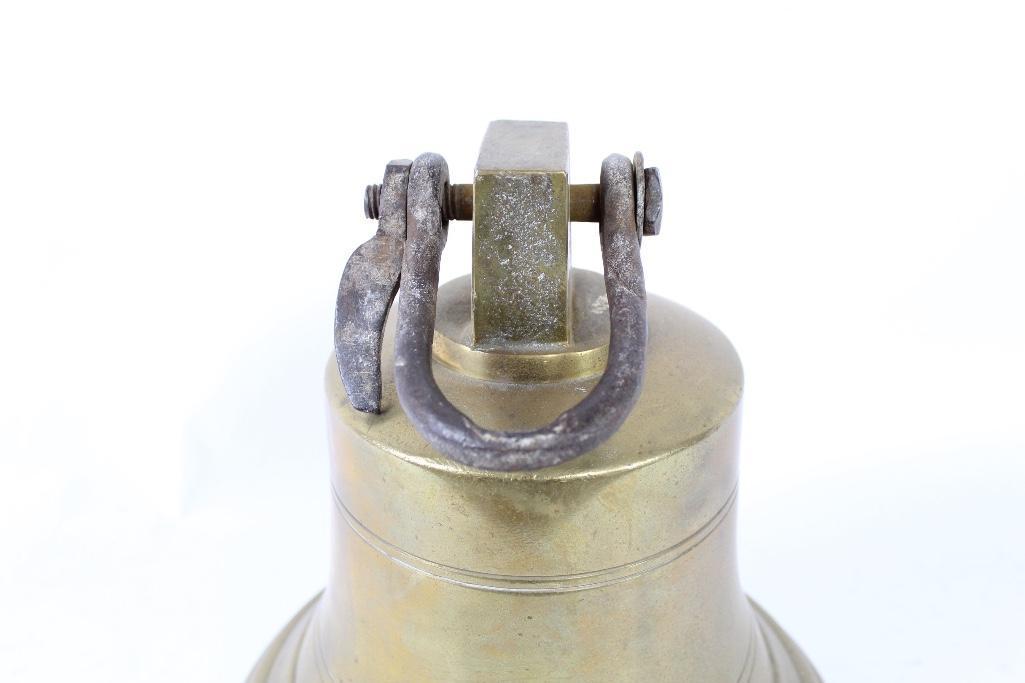 Large 19th Century Brass Bell,Architectural (1 of 5)