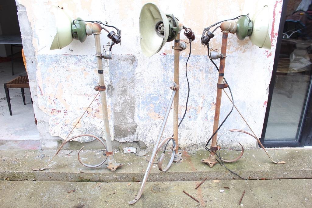 Set of 3 Large Wall Mount Industrial Street Lights (1 of 5)