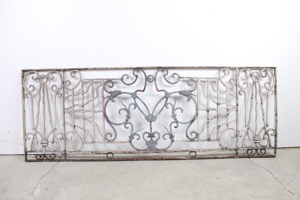 Architectural Wrought Iron Railing, Building Salvage (1 of 7)