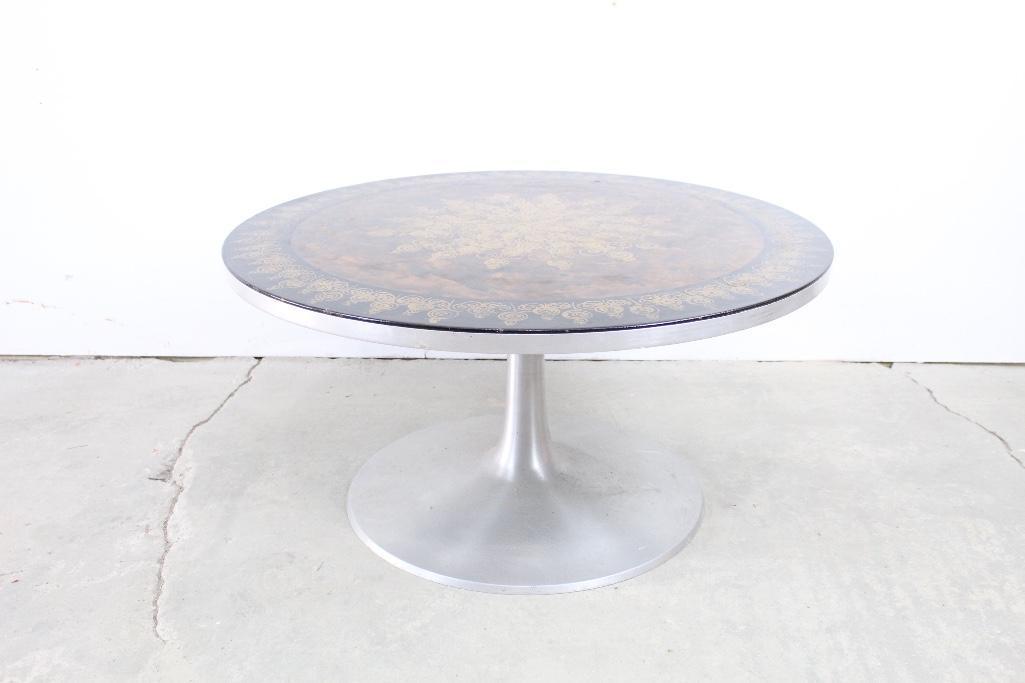 Round Aluminum Danish Modern Tulip Coffee Table,Cado (1 of 7)