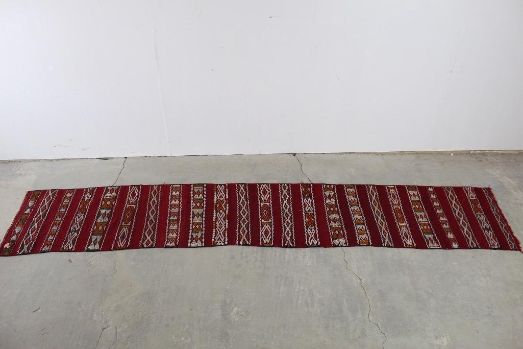 Almost 13ft Long Kilim Style Runner Rug (1 of 4)