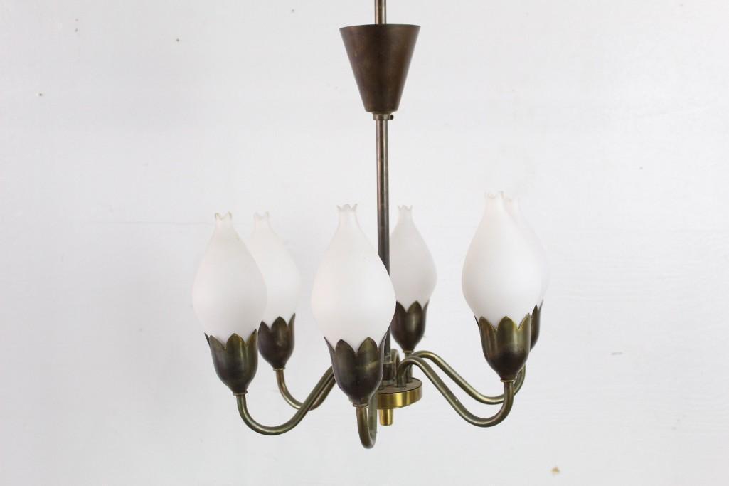 Danish Modern Hanging Tulip Chandelier by Fog & Morup (1 of 5)