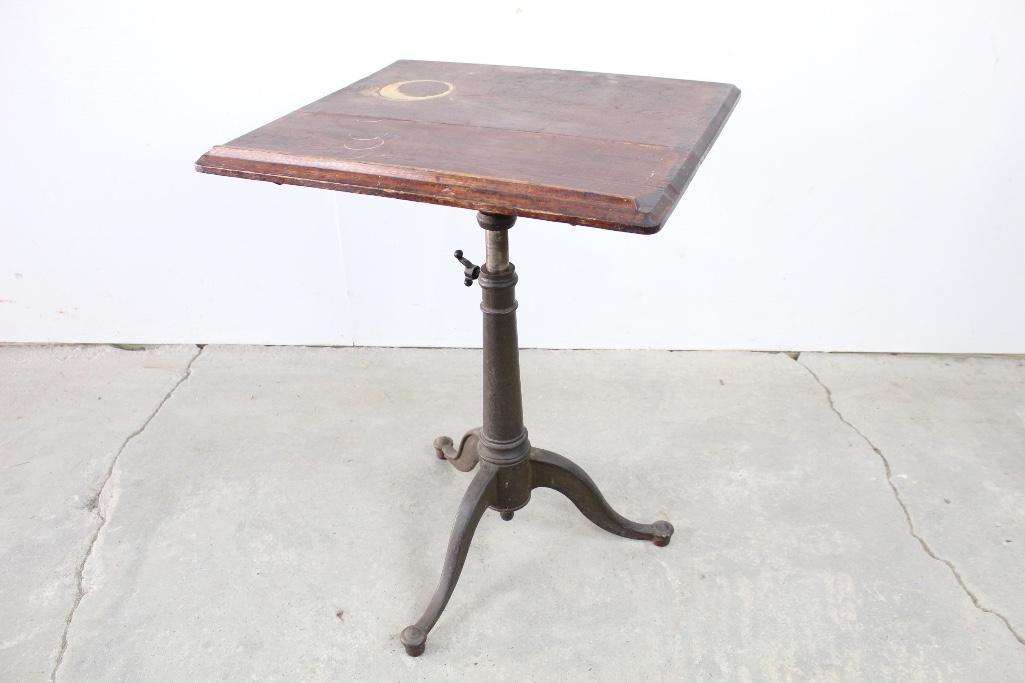 Adjustable Iron Based Drafting Table,Industrial (1 of 6)