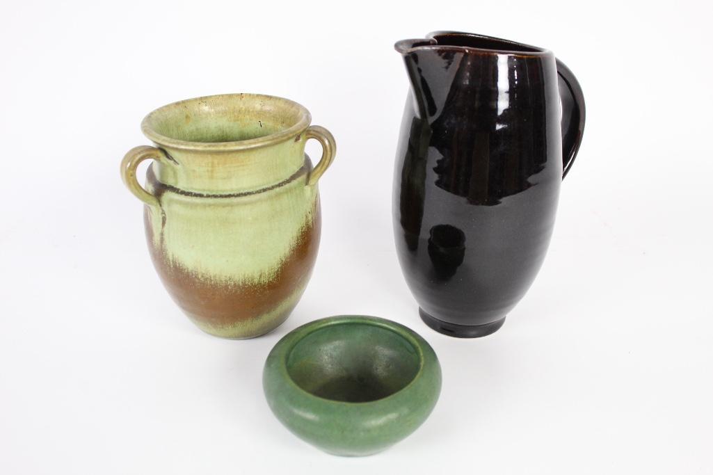 Pottery Lot, A.R.Cole North Carolina Vase,Pitcher & (1 of 8)