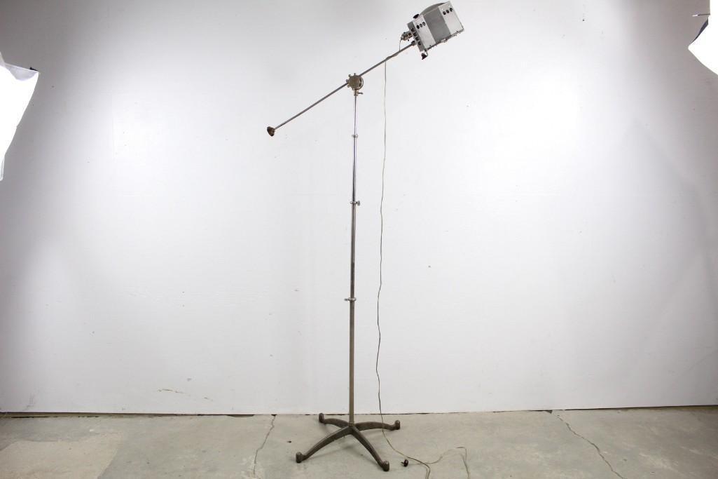 Nickel Plated Theater Long-Arm Stage Light Spotlight (1 of 5)