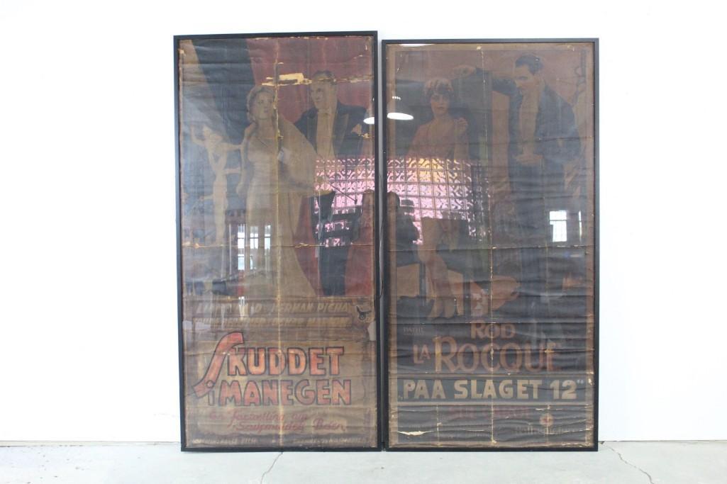 Pair of Huge 6ft Tall Theater Posters Framed (1 of 8)