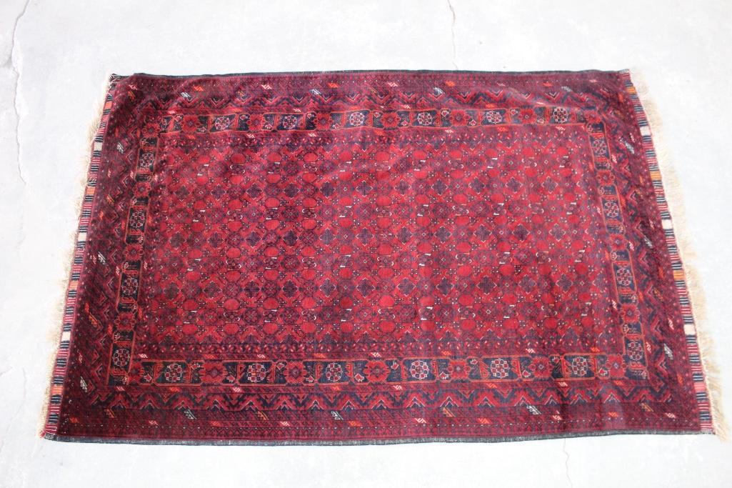 Antique Persian Rug, Maroon 50in x 81in (1 of 4)