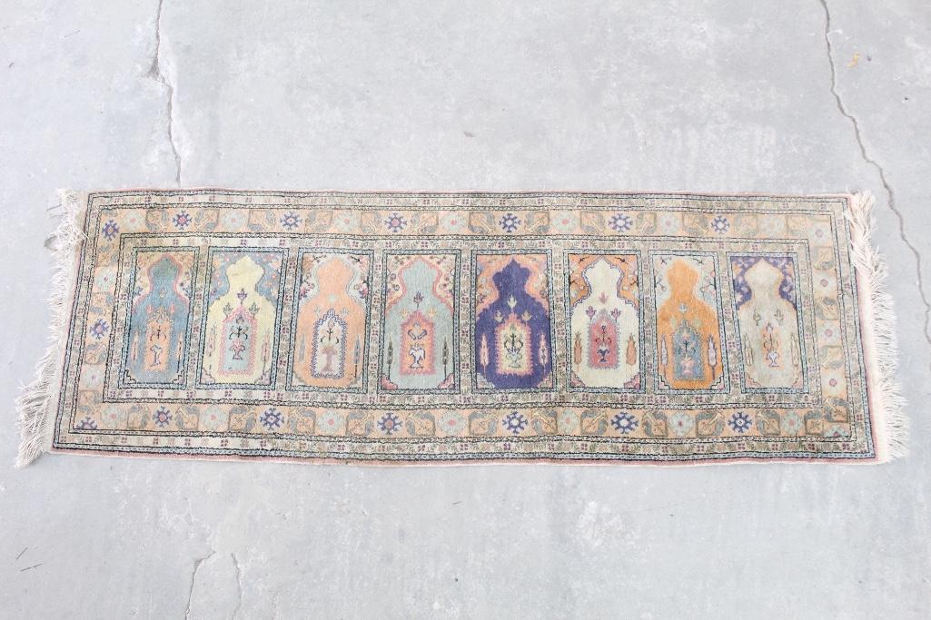 Islamic Prayer Rug Runner, 24in x 74in (1 of 5)