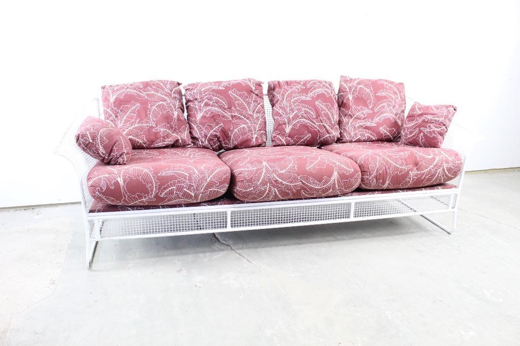 Wire Mesh Patio Sofa by Woodard (1of2) (1 of 5)