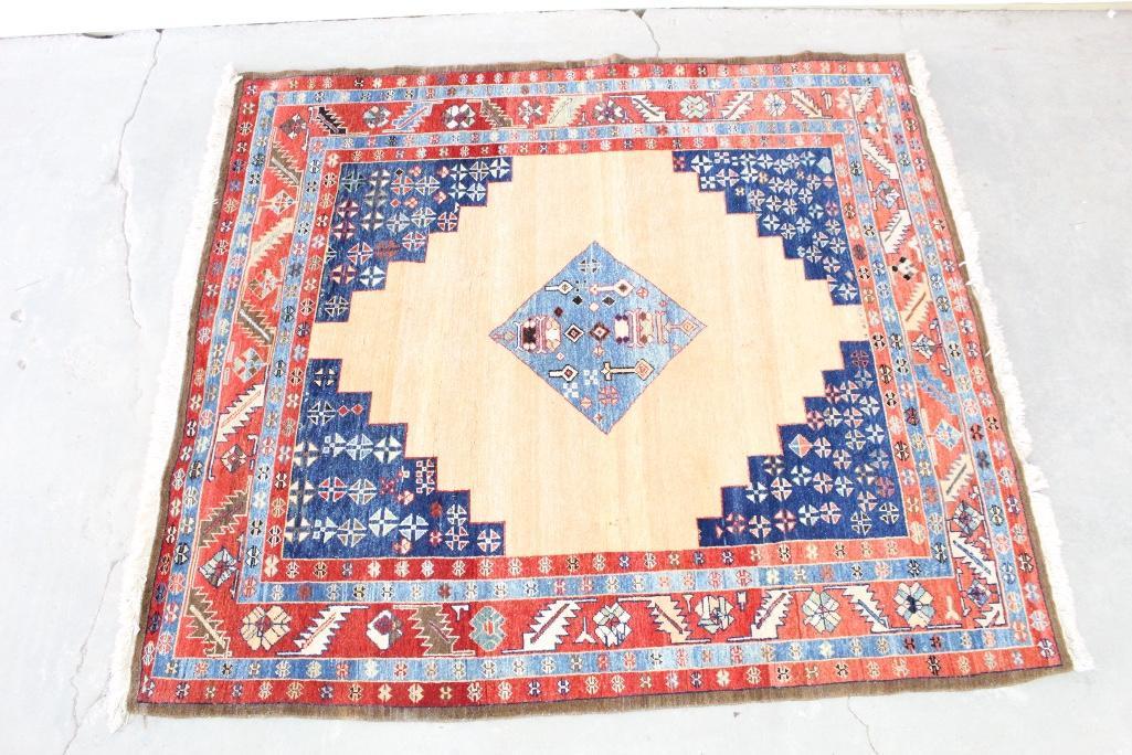 Large Antique Oriental Rug, 75in x 86in (1 of 5)