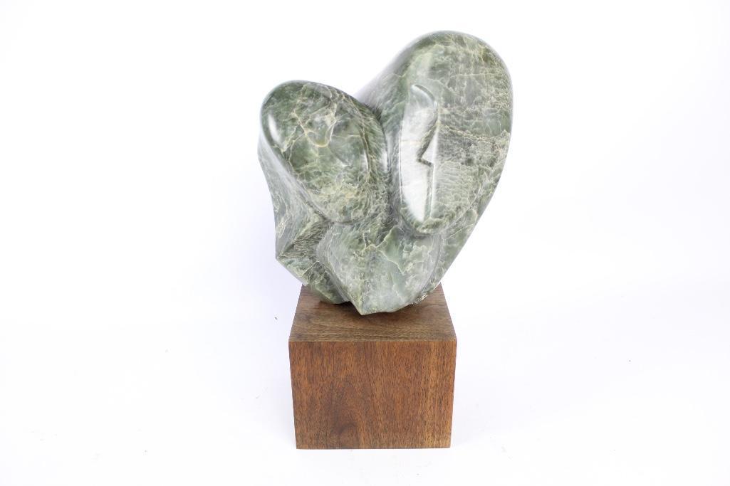 Signed Abstract Mid-century Modern Marble Sculpture (1 of 6)
