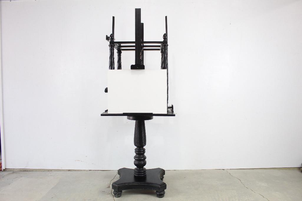 Large 4-Sided Revolving Wood Easel Display Stand (1 of 8)