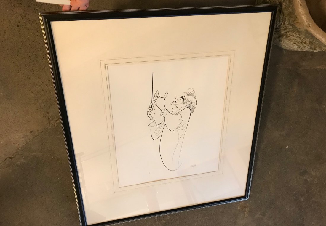 Large Lithograph Leonard Bernstein by Al Hirschfeld (1 of 4)