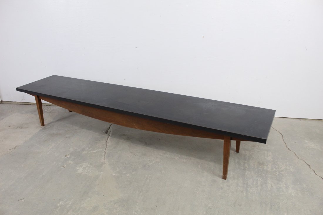 Mid Century Modern Long Black Coffee Table,8 feet long (1 of 4)