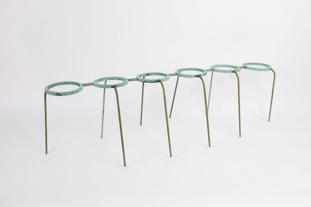 Abstract Metal Mid Century modern Plant Stand (1 of 4)