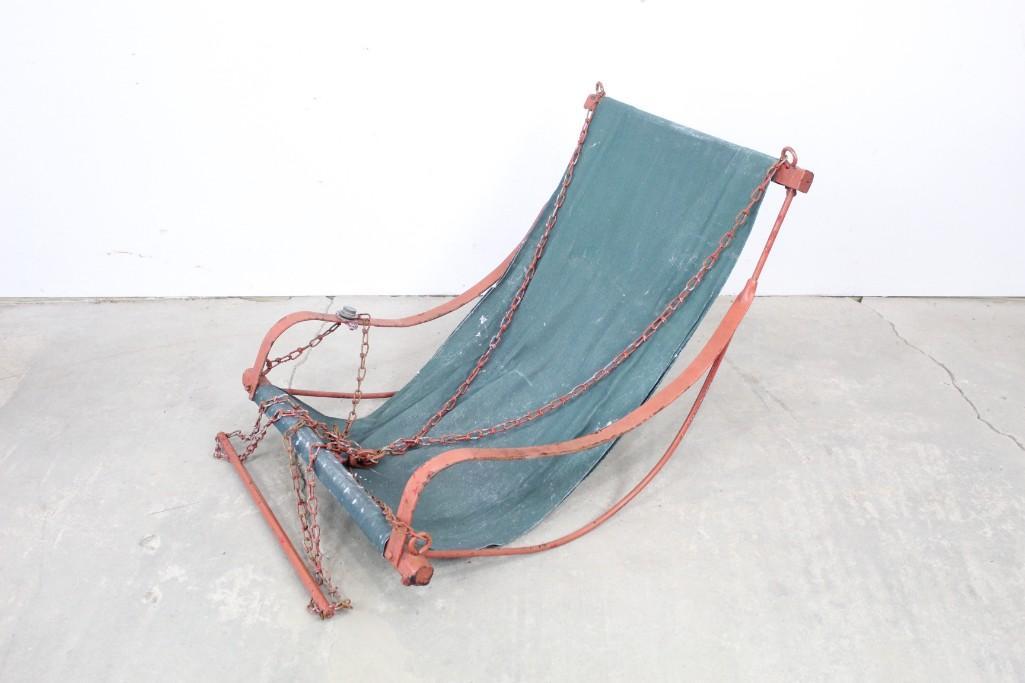 Unusual Hanging Porch Swing Canvas Sling Chair (1 of 7)