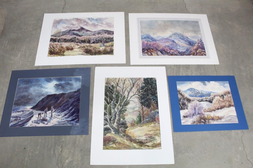 Five Large Landscape Paintings by Barbara Messina (1 of 8)