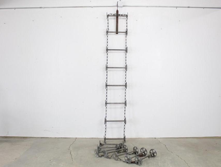 Industrial Galvanized Fire Escape Ladder, Chain Like (1 of 5)