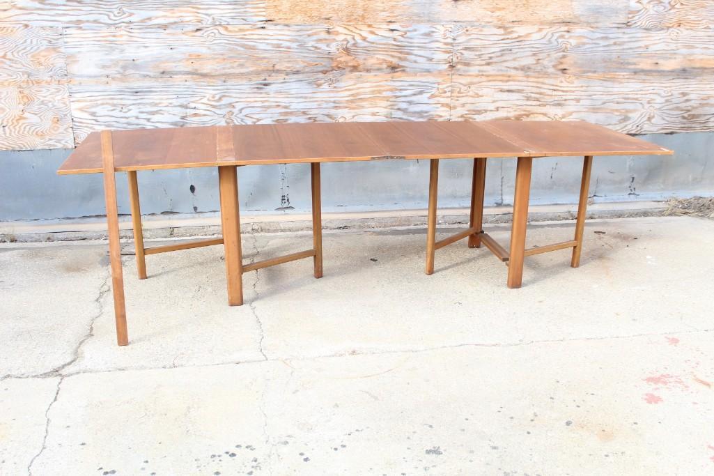 Mid-century Modern Drop-Leaf Expandable Table (1 of 7)