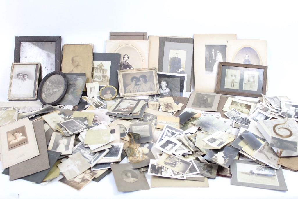 Estate Lot of Antique Photographs,Cabinet Cards,Photos (1 of 8)
