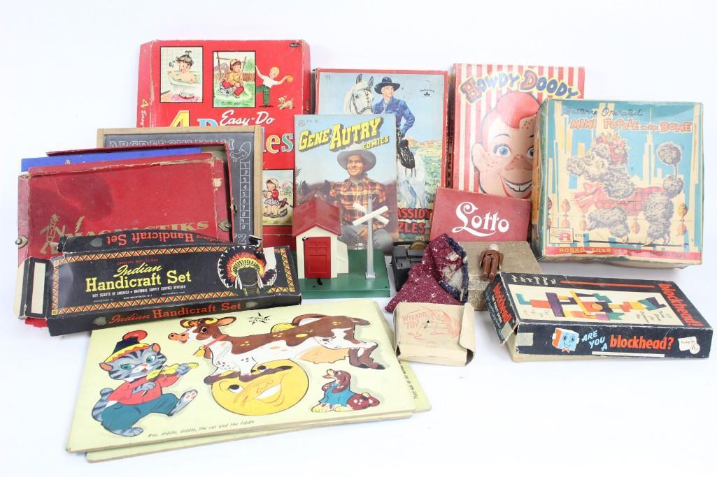 Estate Lot Vintage Games & Toys,Hoppy,Gene Autry,Howdy (1 of 6)